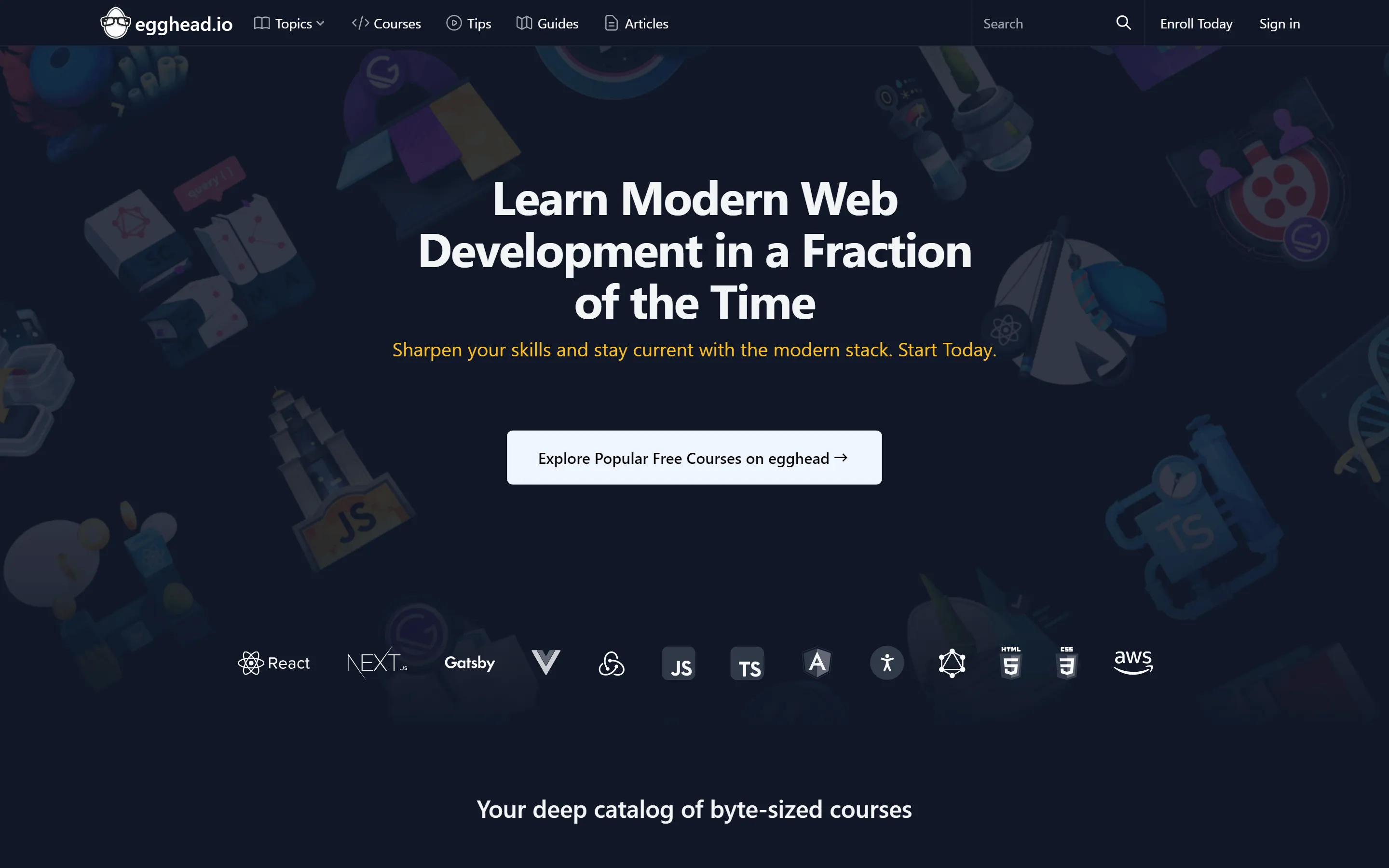 egghead landing page