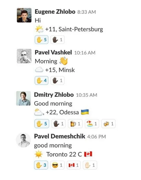 "Good Morning" rule can look like this